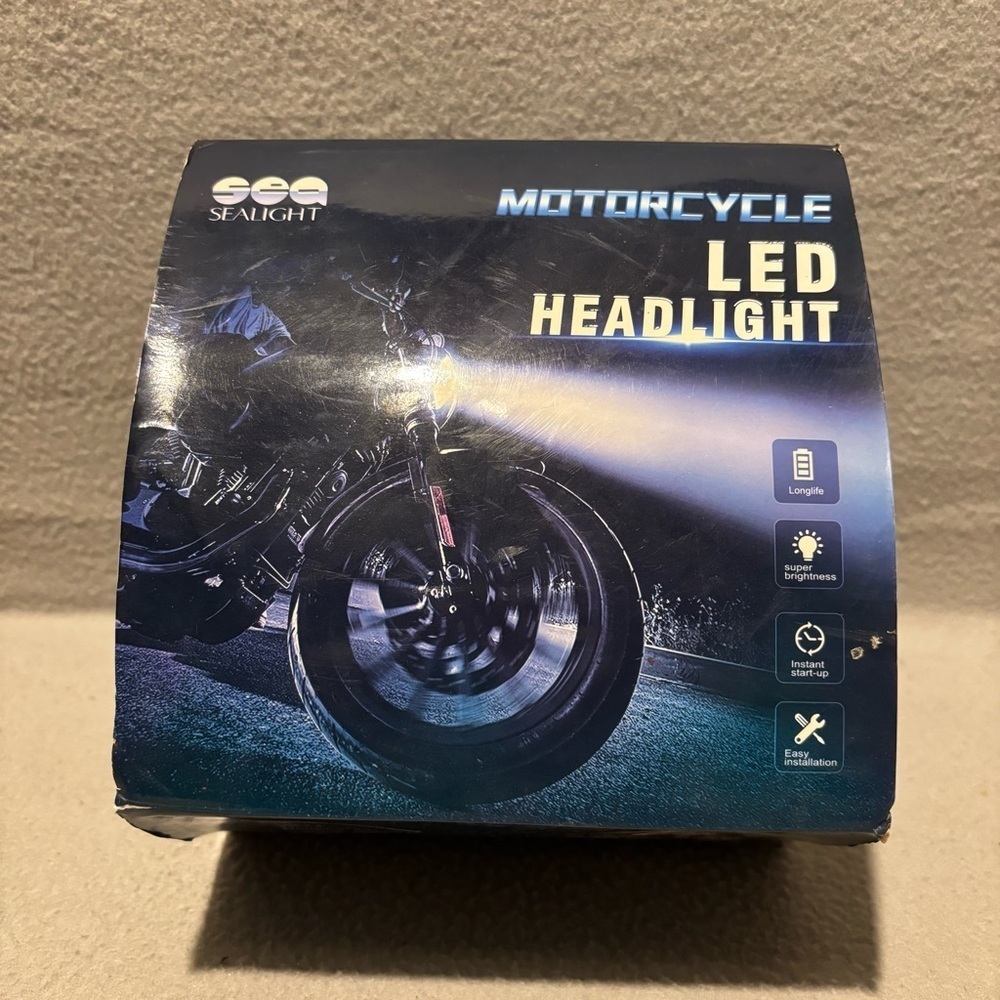 Sealight LED Motorcycle Headlight 5.75” inch new in box, no tag
